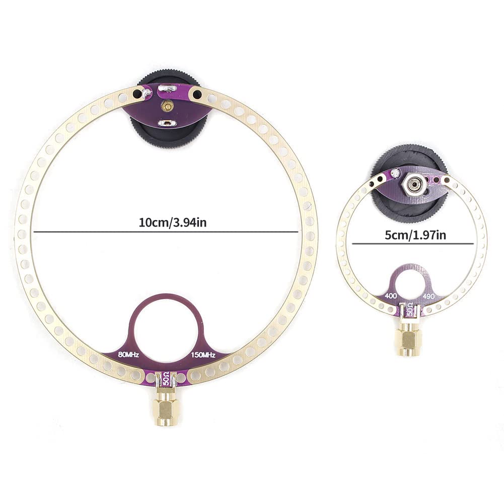 Amazon | 2 個の円形アンテナ UHF + VHF FM ドーナツ アンテナ 400M